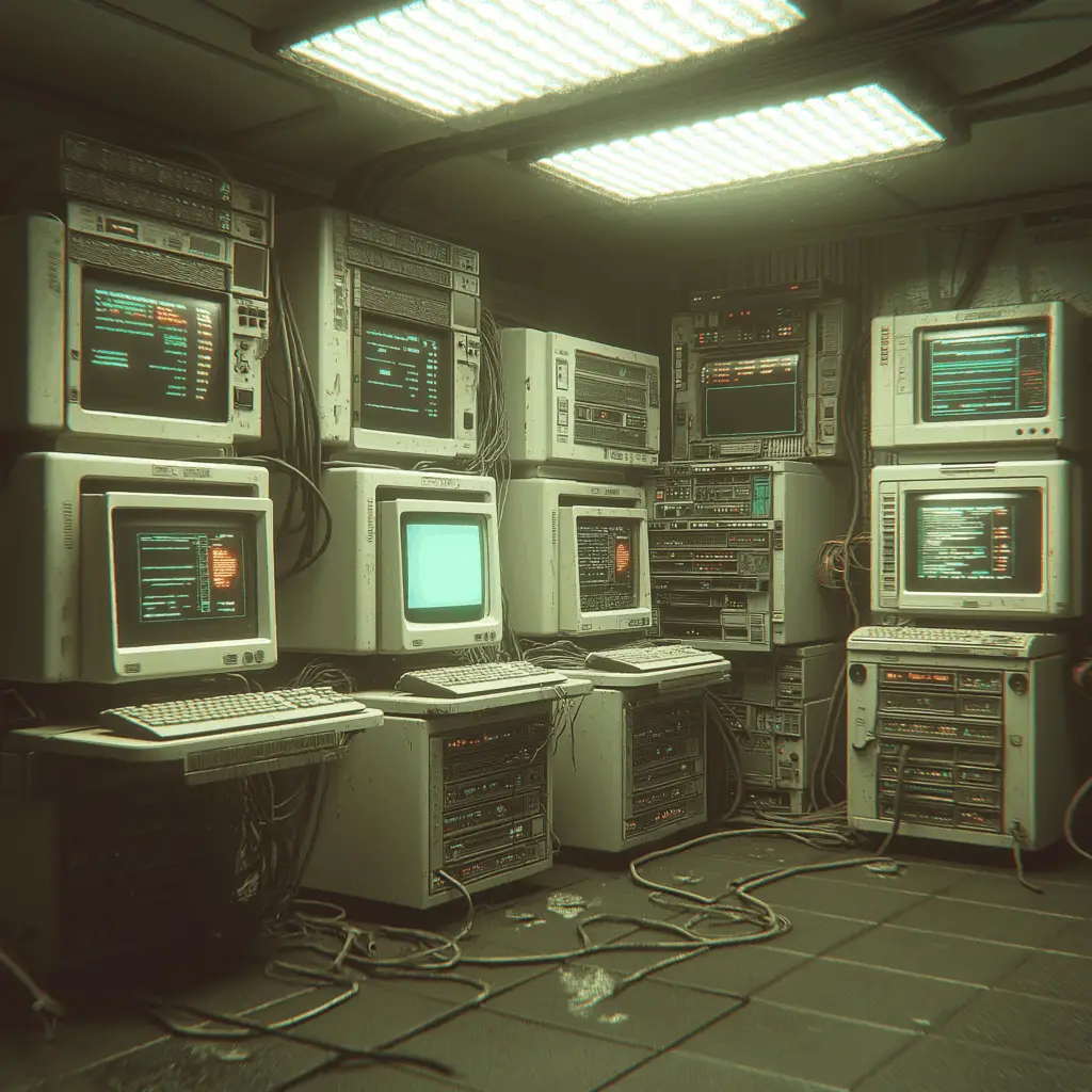 Serverroom 1990 CRT Monitor